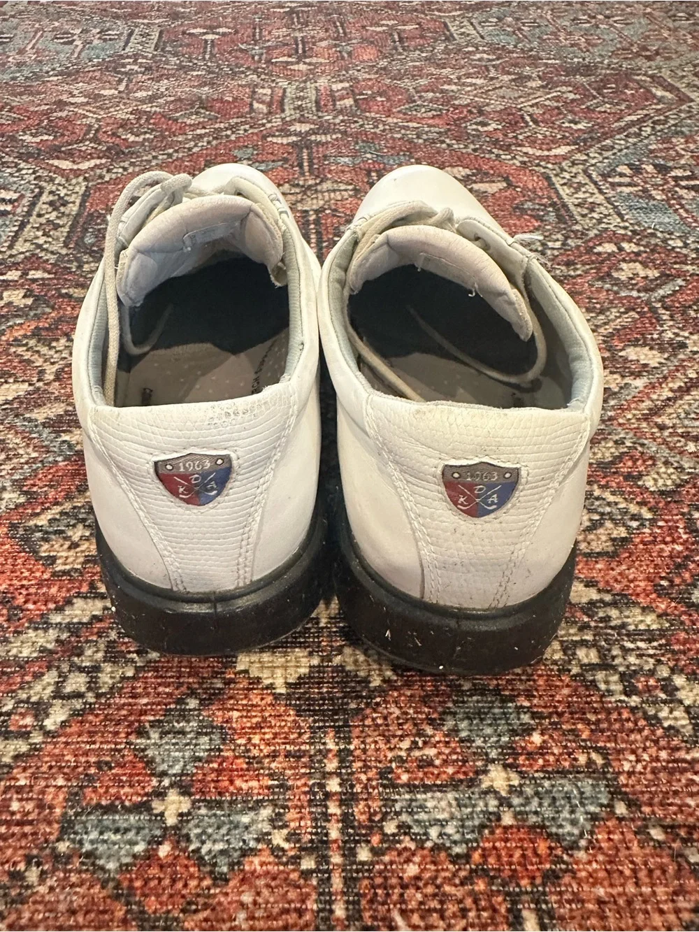 ECCO Women's White Leather Spikeless Golf Shoes - Size 38 (US 7-7.5)